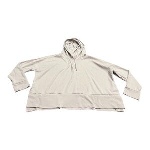 Mondetta Womens  Long Sleeve Hoodie Sweatshirt Pullover Pink Beige, Size Medium